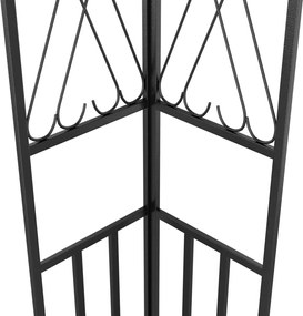 vidaXL Κιόσκι με Φωτάκια LED Ανθρακί 3 x 3 μ. Υφασμάτινο