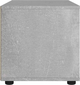 vidaXL ντουλάπι τηλεόρασης VISNES Γκρι μπετόν 60x40x38 cm