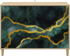 vidaXL Πλαϊνό γραφείο WIJHE Sonoma 102 x 33 x 75 εκ.