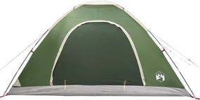 vidaXL Σκηνή Camping 6 ατόμων Πράσινο 185T Πολυεστέρας με επικάλυψη PU