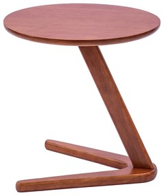 Βοηθητικό τραπέζι σαλονιού Larkin pakoworld σκούρο καφέ 50x50εκ Model: 236-000007