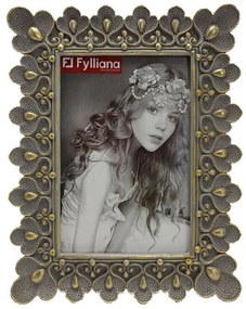 Κορνίζα Leaf FL166 Fylliana Ασημί χρώμα 13x18εκ.