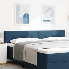 vidaXL LED Κεφαλάρι Με Κουμπιά Μπλε 100 εκ Υφασμάτινο