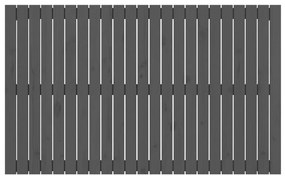 Κεφαλάρι Τοίχου Γκρι 147 x 3 x 90 εκ. από Μασίφ Ξύλο Πεύκου - Γκρι
