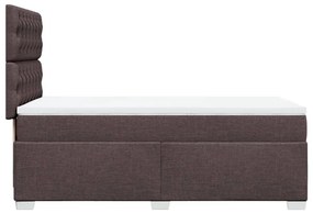 ΚΡΕΒΑΤΙ BOXSPRING ΜΕ ΣΤΡΩΜΑ ΣΚΟΥΡΟ ΚΑΦΕ 90X200 ΕΚ. ΥΦΑΣΜΑΤΙΝΟ 3290381