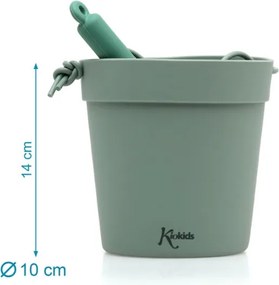 Σετ Κουβαδάκια Παραλίας Kiokids Green 5τμχ.