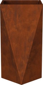 vidaXL Γλάστρα 2 τμχ. Σκ rusty 40 x 40 x 75 cm