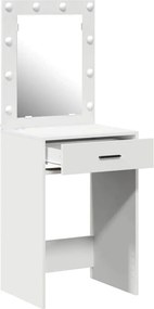 vidaXL Τραπέζι περιποίησης Λευκό 50 x 41 x 135 εκ Επεξεργασμένο Ξύλο