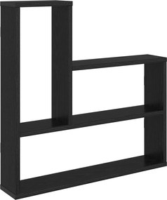 vidaXL Ράφι Τοίχου Μαύρη Δρυς 60 x 11 x 60 εκ. Επεξεργασμένο Ξύλο