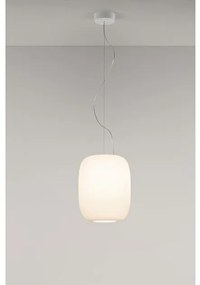 Κρεμαστό Φωτιστικό Οροφής LED 4,8W Dimmable Triac Λευκό Φυσητό Γυαλί Santachiara S1 1C13000413001 Prandina-1C13000413001-Λευκό 1C13000413001