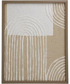 διακοσμητικό τοίχου καφέ χαρτί 40x3x50cm - art-05155224