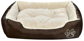 vidaXL Κρεβάτι Σκύλου Ζεστό με Επενδυμένο Μαξιλάρι M