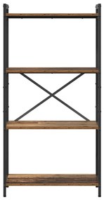 vidaXL Βιβλιοθήκη Παλαιό ξύλο 60 x 30 x 118 εκ Επεξεργασμένο ξύλο