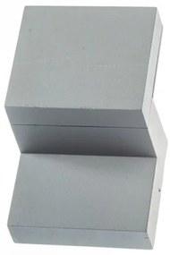 Απλίκα Φωτιστικό Τοίχου IP44 LED 8W 3000K STAIR Γκρι HA2099 ACA-HA2099-Γκρι HA2099