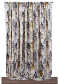 Κουρτίνα Forest Με Τρέσα Beige Anna Riska 140X270cm 100% Βαμβάκι