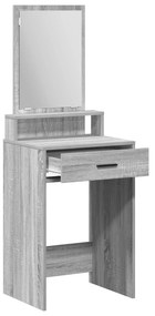 vidaXL Τουαλέτα με Συρτάρια Γκρι Σονομά 50x41x140 εκ.