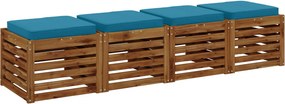 vidaXL Μαξιλάρια καθιστικού 4 κομματιών VUGHT 4 pcs 100% Πολυεστέρας