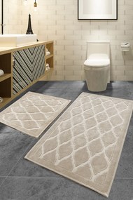 Bathmat Set (2 Pieces) Dante - Beige Beige
