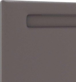 vidaXL LED κεφαλάρι Γκρι 160 cm Τεχνητό Δέρμα