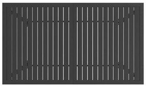 Τραπέζι Κήπου Ανθρακί 140 x 80 x 72 εκ. Ατσάλινο - Ανθρακί