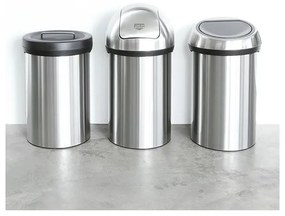 Κουτί Brabantia Touch Bin 647245, 60 λίτρα, Ομαλός και αθόρυβος βρασμός, Inox/mate