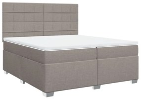 ΚΡΕΒΑΤΙ BOXSPRING ΜΕ ΣΤΡΩΜΑ TAUPE 200X200 ΕΚ. ΥΦΑΣΜΑΤΙΝΟ 3292899