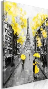 Πίνακας - Paris Rendez-Vous (1 Part) Vertical Yellow - 80x120