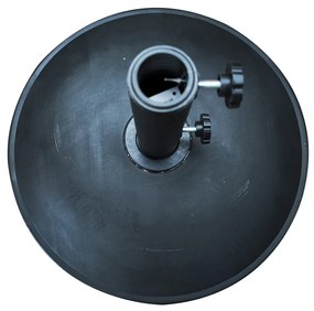 Βάση Ομπρέλας ArteLibre RUGEN 12kg Μαύρο Τσιμέντο/Πλαστικό 45x6cm
