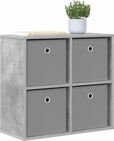 vidaXL Πλαϊνό γραφείο Σκυρόδεμα Γκρι 59,5 x 27 x 57 εκ