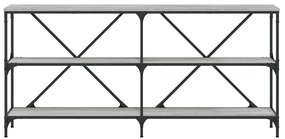 vidaXL Τραπέζι Κονσόλα Γκρι Sonoma 160x30x75 εκ. Επεξ. Ξύλο/Σίδηρος