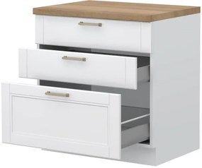 Επιδαπέδιο ντουλάπι Tahoma R-80-3MBOX-Λευκό ματ - 80.00Χ60.00Χ88.00cm