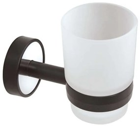Ποτηροθήκη Γυάλινη Optimo 6501 Black Karag Glass