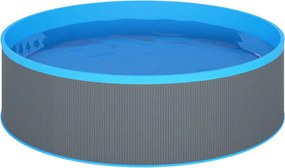 vidaXL Πισίνα Υπέργεια 350 x 90 εκ. Γκρι