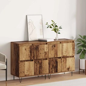 vidaXL Παραδοσιακά Πλευρικά Έπιπλα 2 pcs Παλαιό ξύλο