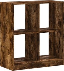 vidaXL Βιβλιοθήκη Καπνιστή Δρυς 68,5x32x75 κ. από Επεξεργ. Ξύλο