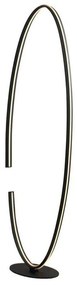 Φωτιστικό Δαπέδου Clarke LED-CLARKE-PTC 32W Led 42x133cm Black Luce Ambiente Design Aluminium