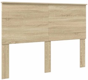 vidaXL Κεφαλάρι με κεφαλάρι Δρύς Sonoma 160 cm Επεξεργασμένο ξύλο