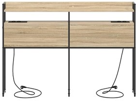 vidaXL Κεφαλάρι Αποθήκης με ράφι Sonoma Δρυς 140 cm Επεξεργασμένο ξύλο