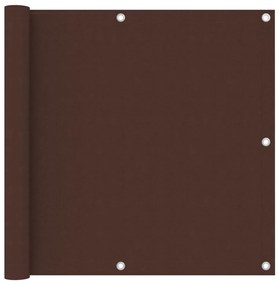 vidaXL Διαχωριστικό Βεράντας Καφέ 90 x 600 εκ. Ύφασμα Oxford