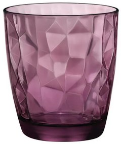 Ποτήρι Κρασιού Γυάλινο Diamond Μωβ Bormioli Rocco 300ml BR00125503