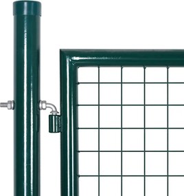 vidaXL Πόρτα Περίφραξης Πράσινη 300x125 εκ. από Ατσάλι