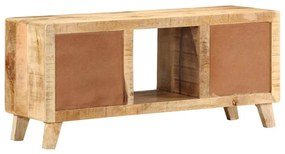 ντουλάπι τηλεόρασης vidaXL 105x46x32 cm μασίφ ξύλο ακατέργαστο μάνγκο