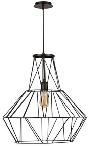 Φωτιστικό Οροφής Fellini 536NTD1107 Φ50x148cm 1xE27 40W Black Opviq