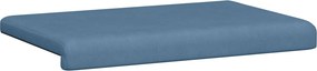 vidaXL Μαξιλάρι πάγκου κορντουρόι Μπλε Βάθος 35 εκ.
