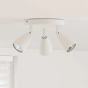 vidaXL Σποτ οροφής με προβολείς Λευκό 19 x 19 x 14,5 εκ. Μέταλλο
