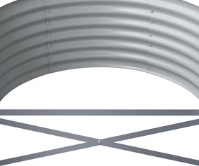 vidaXL Ζαρντινιέρα Καφέ 512x80x36 εκ. Γαλβανισμένος χάλυβας