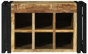 vidaXL Κρεμάστρα Κρασιού 46x35x27.5 εκ Μασίφ Ξύλο Τραχύ Μάνγκο