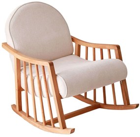 Πολυθρόνα Κουνιστή Klea 383EVN1107 80x68x93cm White