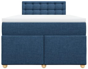 ΚΡΕΒΑΤΙ BOXSPRING ΜΕ ΣΤΡΩΜΑ ΜΠΛΕ 120X190 ΕΚ. ΥΦΑΣΜΑΤΙΝΟ 3286639