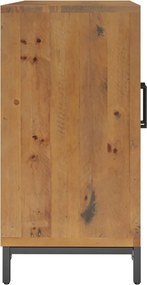 vidaXL Ντουλάπι Καφέ 75 x 35 x 70 εκ. από Μασίφ Ξύλο Πεύκου